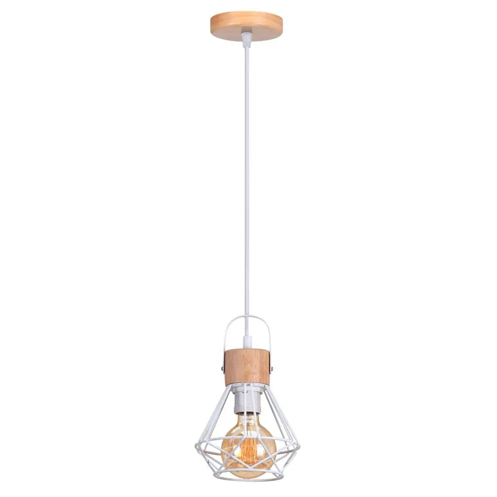 Modern Wood Pendant Light Fixture for Living Dining Kitchen Bedroom