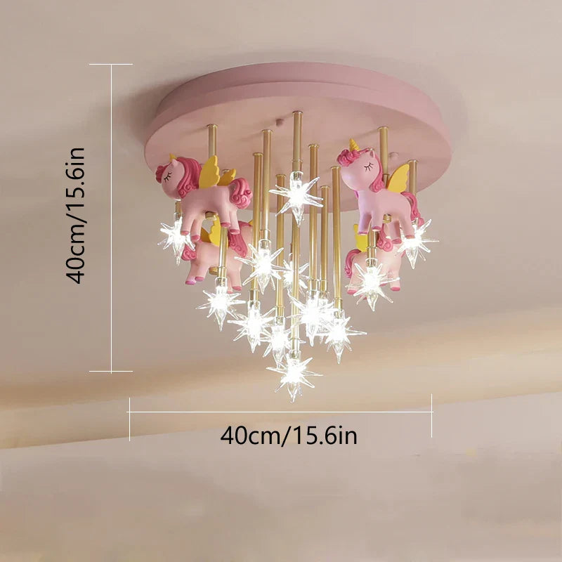 Anime Animal Ceiling Light for Kids' Room Decor