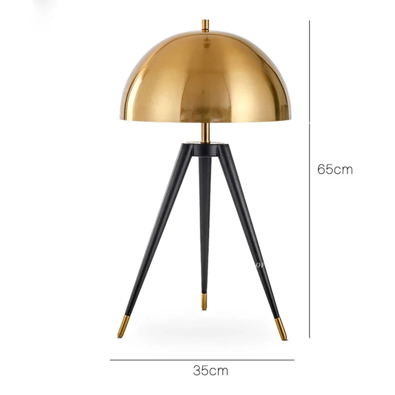 Modern Gold Tripod Floor Lamp - Nordic LED Standing Lamp for Home Decoration