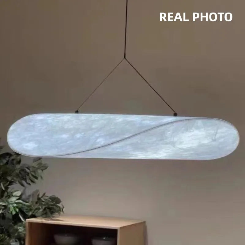 Nordic Silk LED Pendant Lights | Wabi Sabi Lustre Luminarias Chandelier