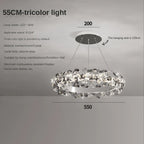 Sun Flower Crystal Rings Chandeliers: Modern Luxury Nordic Home Decor Hanging Ceiling Light