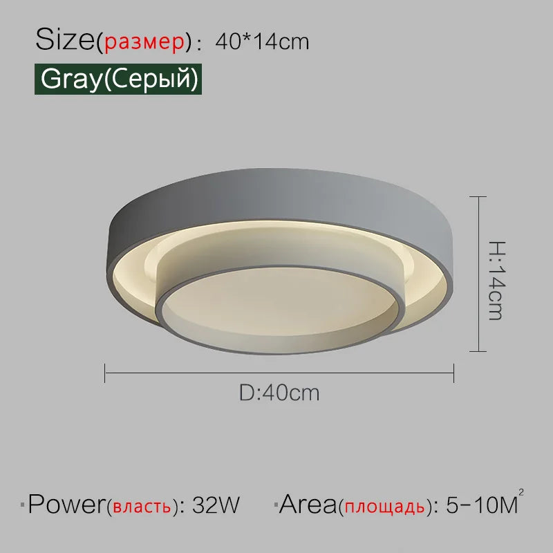 Nordic Minimalist Ceiling Lamp - Modern & Creative Master Bedroom Lighting