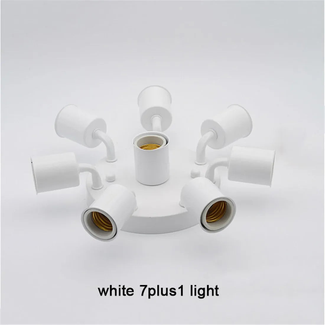 Minimalist Ceramic E27 Ceiling Lights in Gold/Chrome/White/Black, 3-8 Heads Lighting Fixture