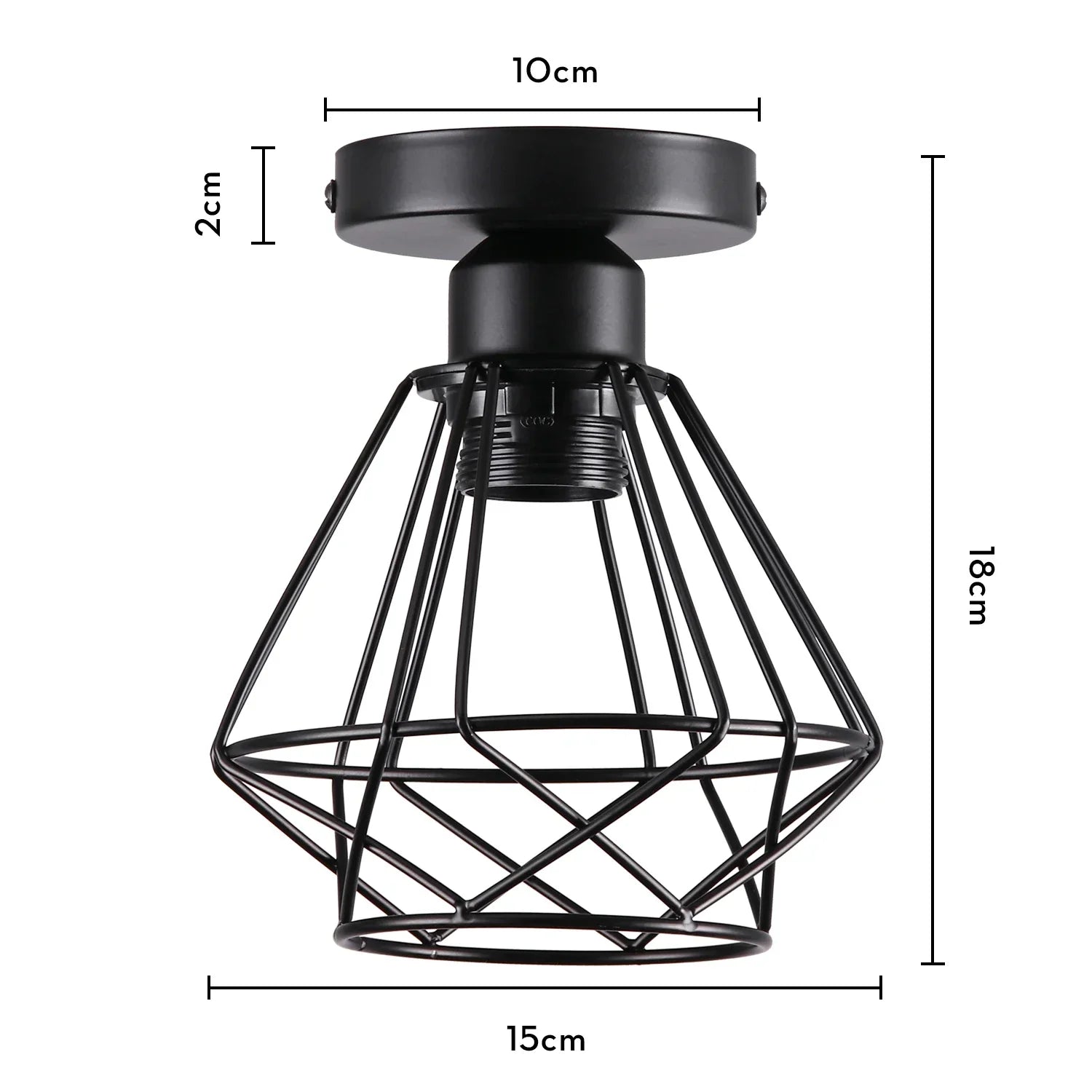 Industrial LED Ceiling Light: Modern Retro Loft Plafonniers for Living Room Kitchen Cage Home Decor