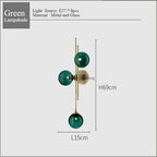 Modern Glass Ball Wall Lamp for Living Room, Study, Bedside, Loft, Bathroom