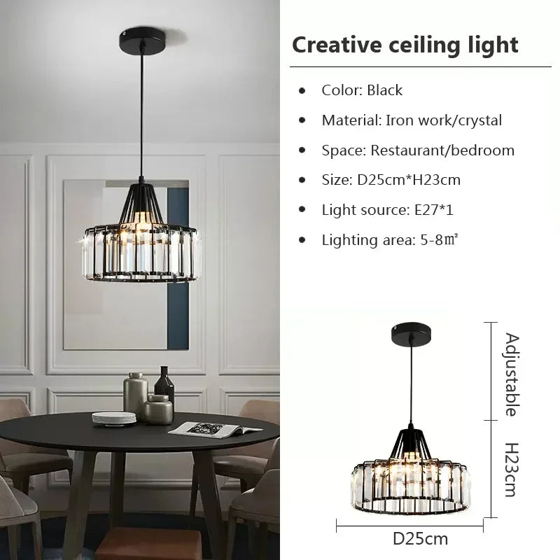 Modern Nordic Glass Chandelier for Kitchen Island Dining Room Lighting Fixtures