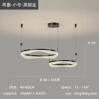 LED Ring Pendant Chandelier for Living Room Bedroom and Dining Room