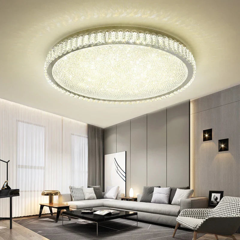 Modern Round LED Crystal Ceiling Light for Home Decor Lighting