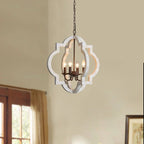 Solid Wood Chandelier: Elegant Pendant Light for Home Improvement