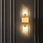 Crystal Wall Lamp: Elegant LED Indoor Lighting for Living Room, Bedroom, Hotel, and TV Background