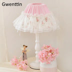 Korean Lace Princess Table Lamp for Kids Room, Bedroom, Bedside - Modern Light