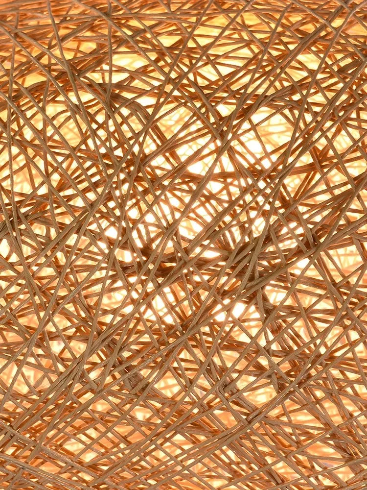 Hemp Rattan Sphere Pendant Lights for Home Decor & Lighting