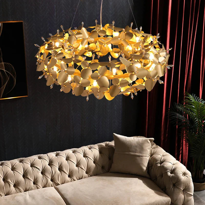 2024 Crystal Firefly Ceiling Chandelier For Home & Hotel Lighting