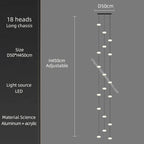 Modern Nordic LED Ceiling Chandelier for Home Living Room Staircase Lighting