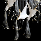 Modern Glass Ceiling Chandelier for Living Room, Hotel, Villa, and Duplex Building