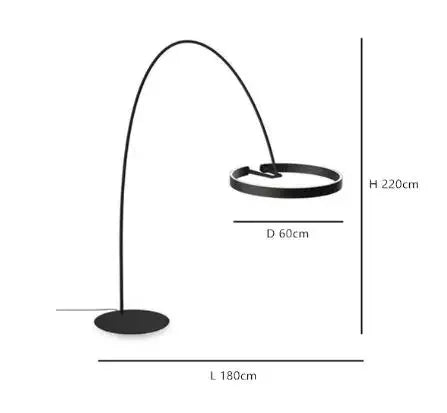 Nordic LED Fishing Floor Lamp for Elegant Indoor Decor.