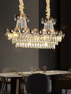 Modern Crystal Chandeliers for Luxury Living Room Staircase Lighting