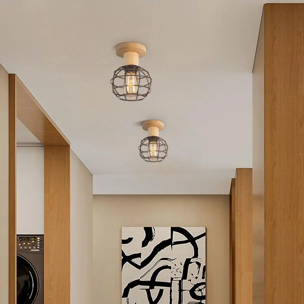 Vintage Iron Ceiling Light for Bedroom, Kitchen, Living Room