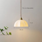 Metal Industrial Pendant Light with Glass Shade for Kitchen Office Dining Room