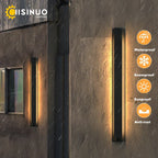 Outdoor Black Aluminum Wall Light LED Waterproof Linear Porch Lamp