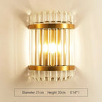 Crystal Gold LED Wall Sconce Modern Light for Bedroom Living Room Home Decor