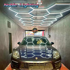 Hexagon LED Tube Light for Garage & Barbershop - Ceiling & Workshop Lighting