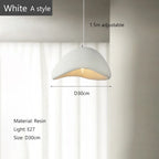 Minimalist Wabi Sabi Style Chandelier: Elegant E27 Pendant Light for Dining Room and Home Decor
