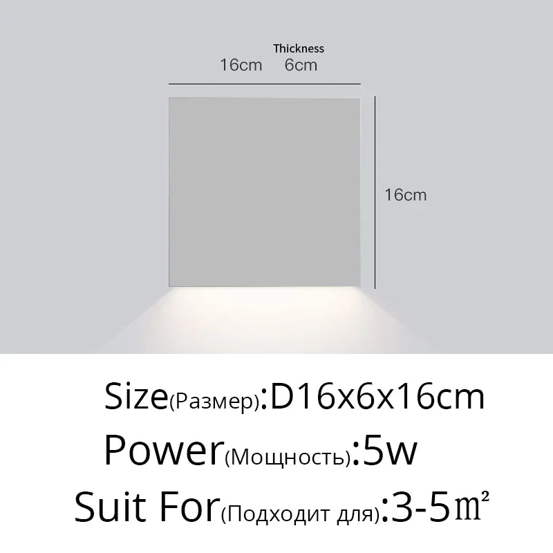 Modern Long Strip Wall Light for Living Room Hotel Bedside Stairs Fixtur