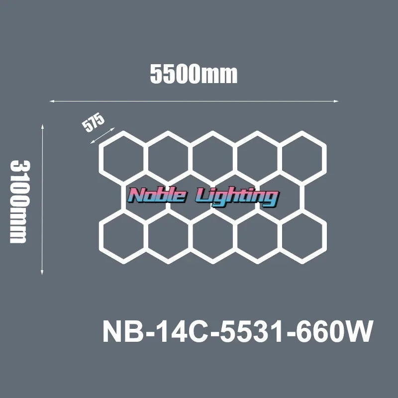 Hexagon LED Ceiling Light: High-Performance, Best-Selling, Honeycomb Design