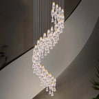 Luxury Acrylic LED Chandelier for Staircase Hallway and Villa