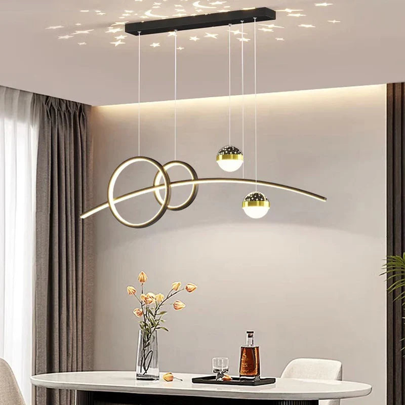 Modern Indoor LED Pendant Ceiling Chandelier for Dining Room