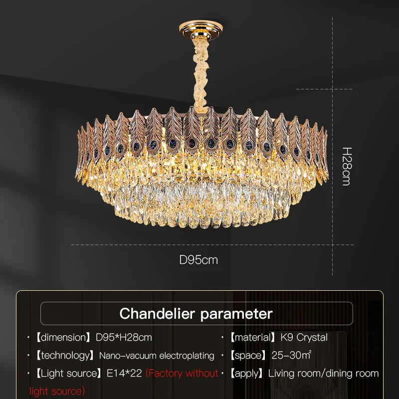 Crystal Chandelier: Elegant & Modern Bedroom & Living Room Lighting