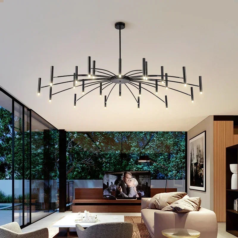 Minimalist LED Ceiling Chandelier for Living Dining Room Decor