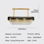 Crystal Pendant Chandelier - Modern Luxury LED Lighting for Living, Dining, Bedroom