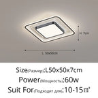 LED Ceiling Light with Remote Dimming for Modern Nordic Home Decor