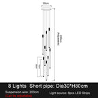 Elegant LED Chandelier for Staircase & Living Room Décor