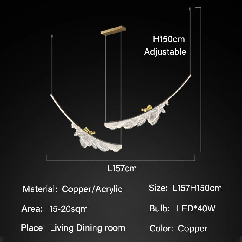 Modern Design Ceiling Chandelier for Living Dining Bedroom - Stylish Indoor Decor Lighting