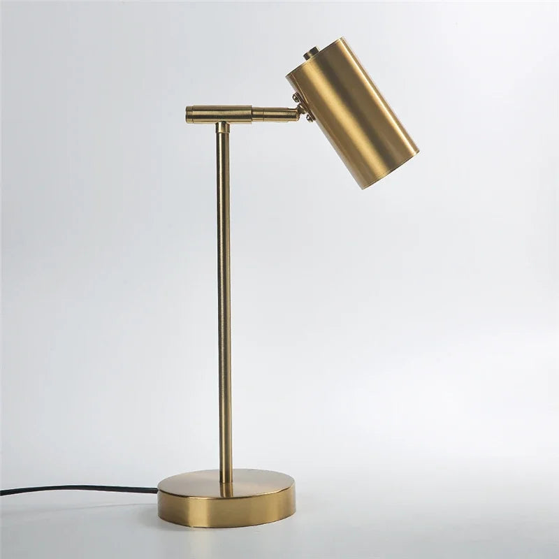 Golden Table Lamp: Modern Eye Protection Study Reading Desk Light