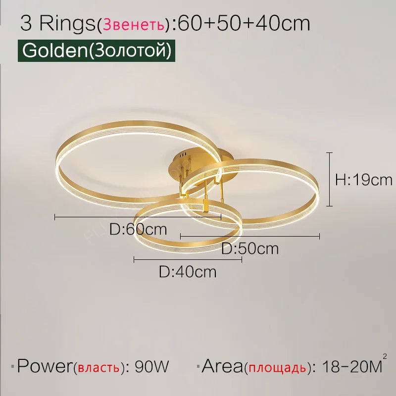 Nordic LED Ceiling Lamp 2023 - Modern Minimalist Bedroom Lighting