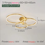 Nordic LED Ceiling Lamp 2023 - Modern Minimalist Bedroom Lighting