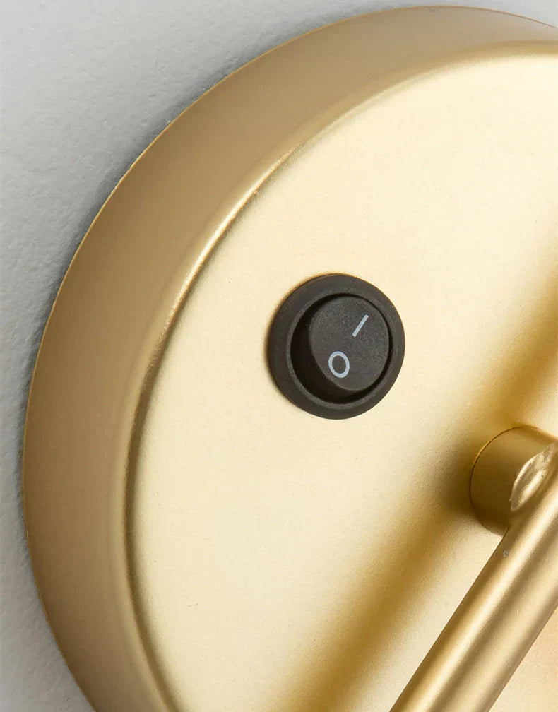 Rotatable LED Wall Lamp with Switch for Bedroom, Living Room | Modern Sconce Lights