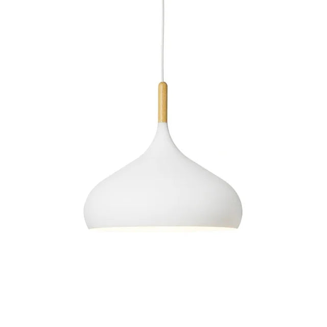 Wood Pendant Light: Modern Nordic Kitchen Ceiling Lamp for Dining Room & Coffee Bar
