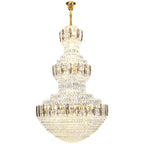 Light Luxury Crystal Chandelier: Postmodern Elegance for Hotels, Villas, and Duplexes