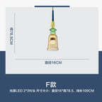 Nordic Glass Candy Pendant Lights for Living Room Bedroom Children Decor