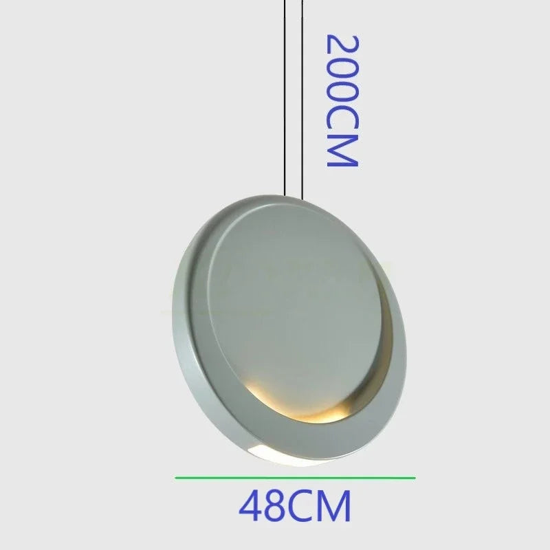 Scandinavian Moon Crescent Chandelier, Minimalist Kitchen Island Pendant Lamp