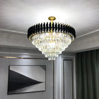 Crystal LED Pendant Chandelier: Modern Luxury Living Room Dining Lighting Fixture