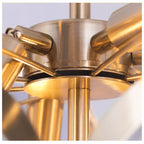 Smoke Grey Glass Ceiling Chandelier - Nordic Modern Indoor Style Lighting