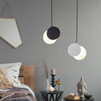 Crescent Moon LED Pendant Chandelier for Modern Minimalist Decor