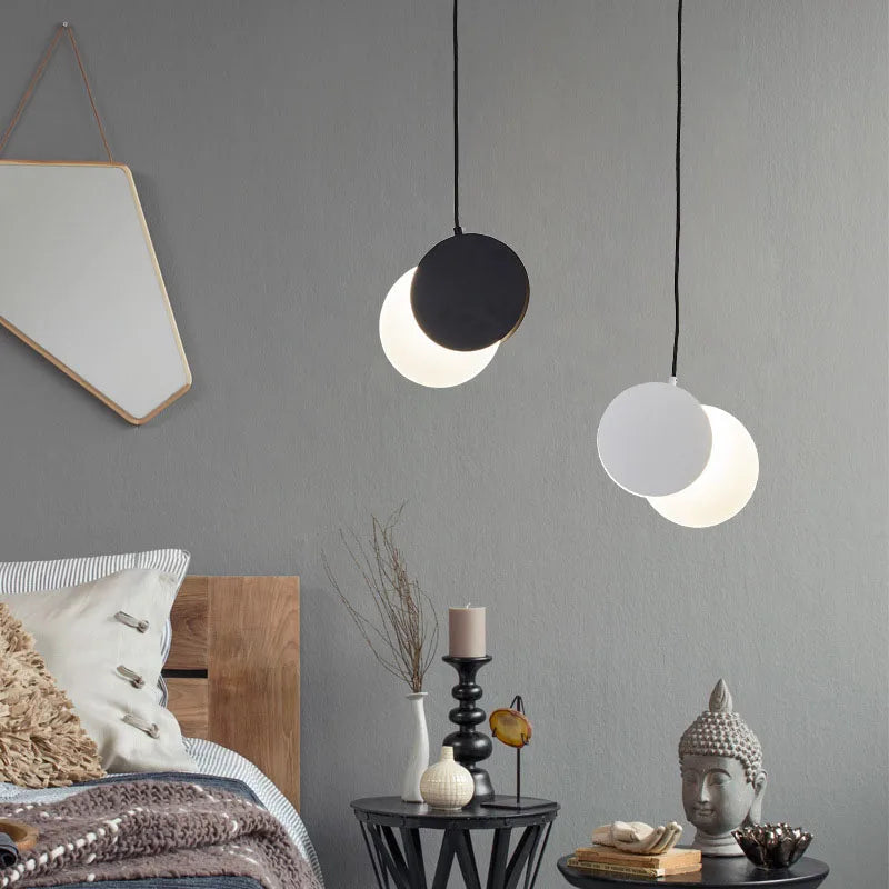 Crescent Moon LED Pendant Chandelier for Modern Minimalist Decor