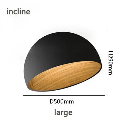 Wood Grain Color Ceiling Lamp for Bedroom, Living Room & Corridor